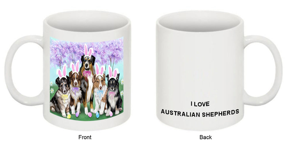 Easter Holiday Australian Shepherds Dog Coffee Mug MUG49630