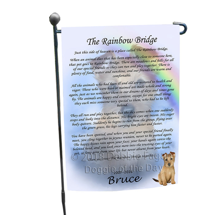 Rainbow Bridge Australian Terrier Dog Garden Flag GFLG56102