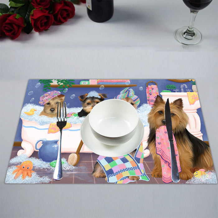 Rub A Dub Dogs In A Tub Australian Terrier Dogs Placemat