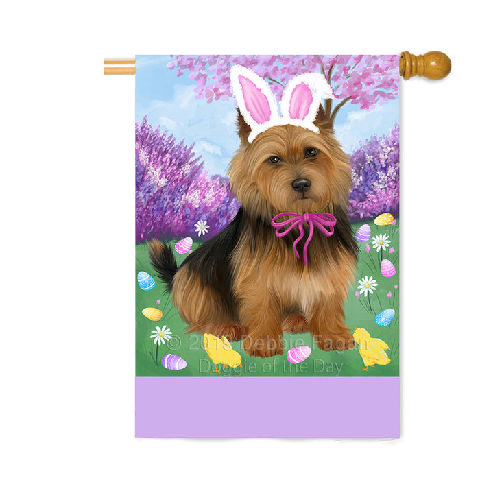 Personalized Easter Holiday Australian Terrier Dog Custom House Flag FLG-DOTD-A58791