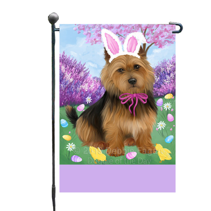 Personalized Easter Holiday Australian Terrier Dog Custom Garden Flags GFLG-DOTD-A58735