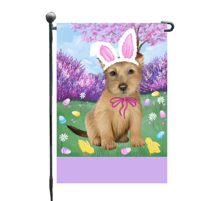 Personalized Easter Holiday Australian Terrier Dog Custom Garden Flags GFLG-DOTD-A58737