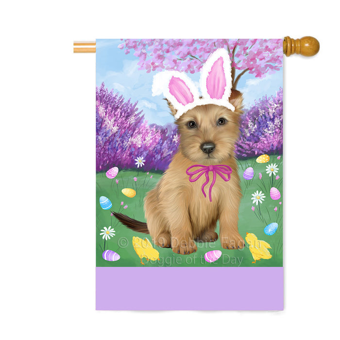 Personalized Easter Holiday Australian Terrier Dog Custom House Flag FLG-DOTD-A58793