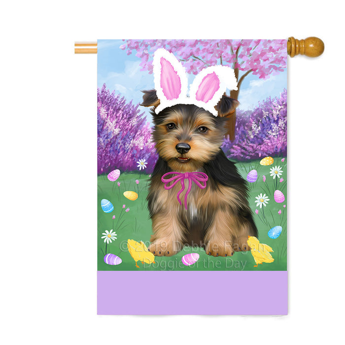 Personalized Easter Holiday Australian Terrier Dog Custom House Flag FLG-DOTD-A58794