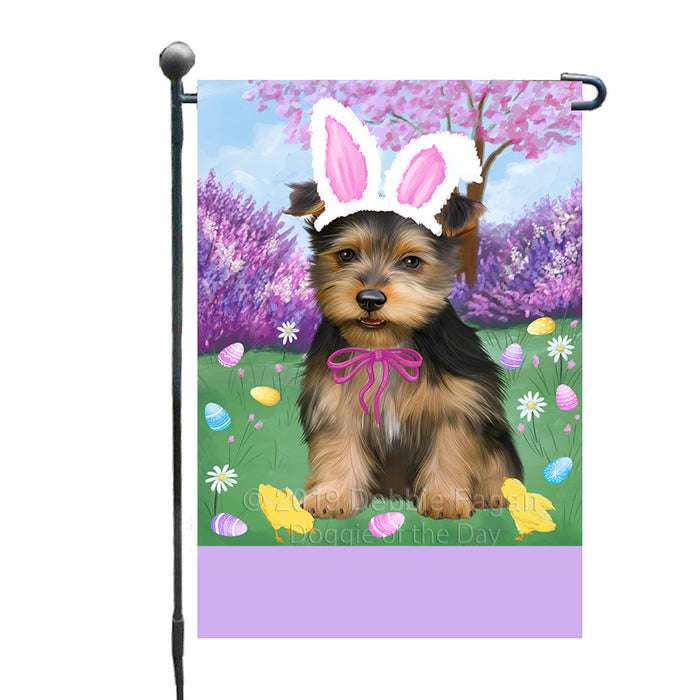 Personalized Easter Holiday Australian Terrier Dog Custom Garden Flags GFLG-DOTD-A58738