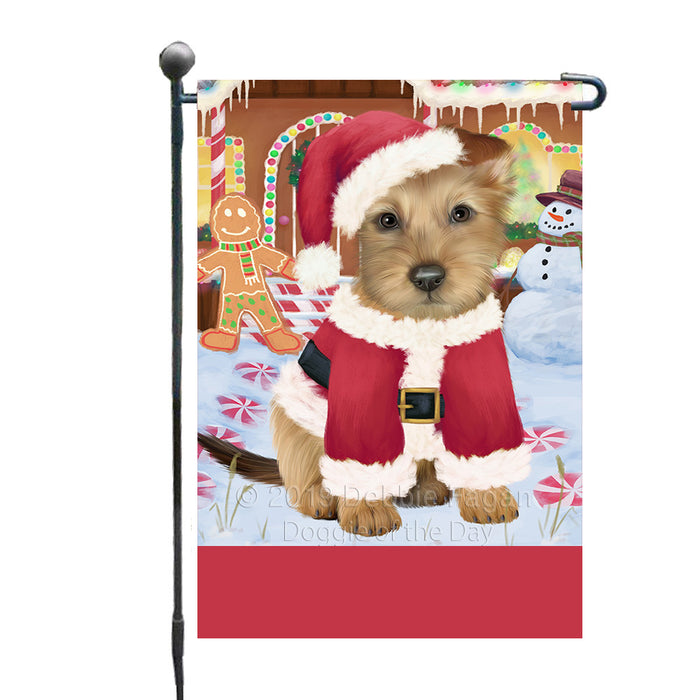 Personalized Gingerbread Candyfest Australian Terrier Dog Custom Garden Flag GFLG63918