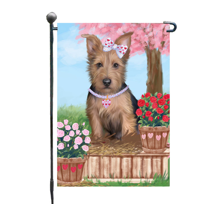Personalized Rosie 25 Cent Kisses Australian Terrier Dog Custom Garden Flag GFLG64635