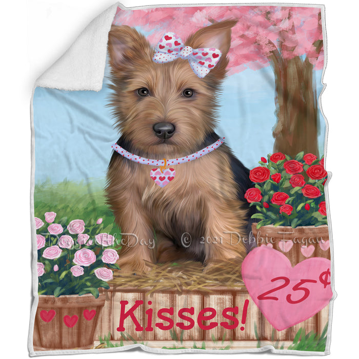 Rosie 25 Cent Kisses Australian Terrier Dog Blanket BLNKT121647