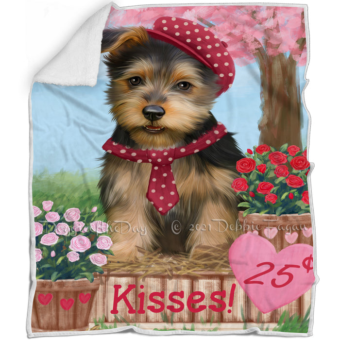 Rosie 25 Cent Kisses Australian Terrier Dog Blanket BLNKT121656