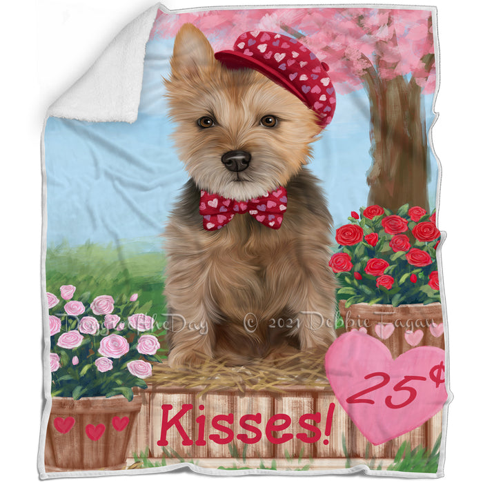 Rosie 25 Cent Kisses Australian Terrier Dog Blanket BLNKT121665