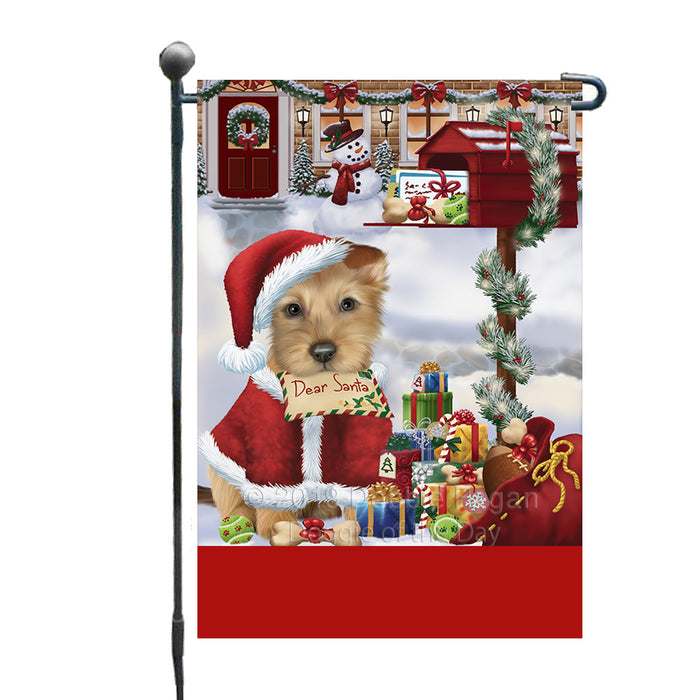 Personalized Happy Holidays Mailbox Australian Terrier Dog Christmas Custom Garden Flags GFLG-DOTD-A59893