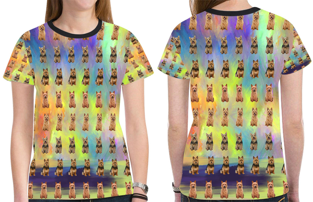 Paradise Wave Australian Terrier Dogs All Over Print Mesh Women's T-shirt