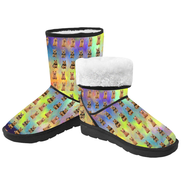 Paradise Wave Australian Terrier Dogs Men's Snow Boots