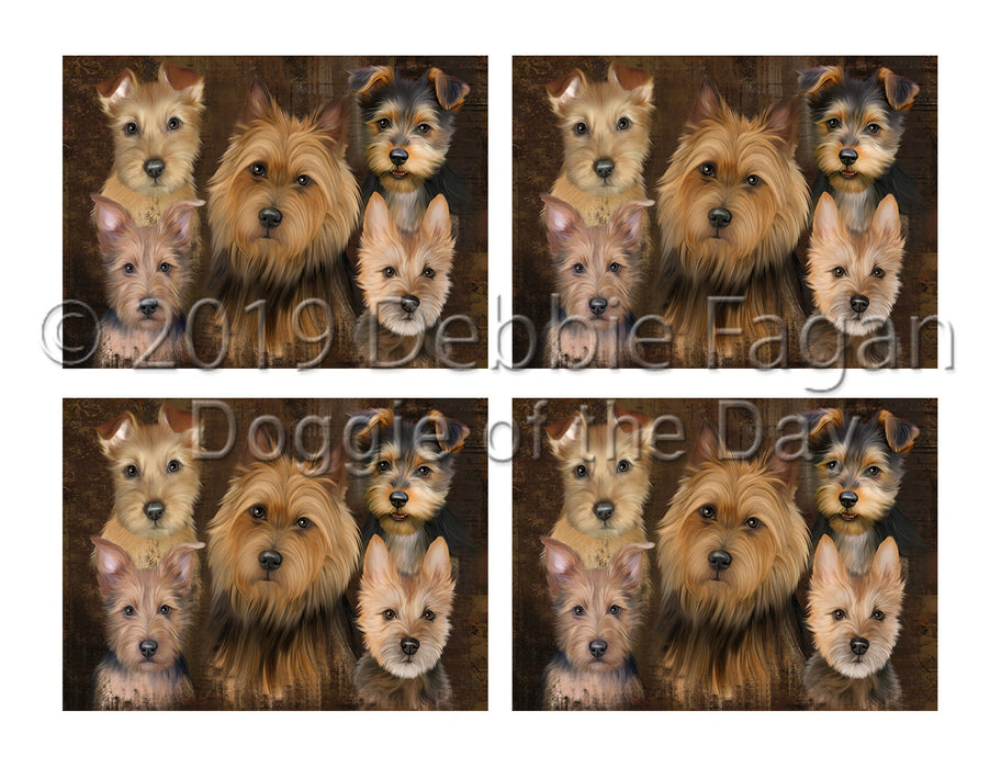 Rustic Australian Terrier Dogs Placemat