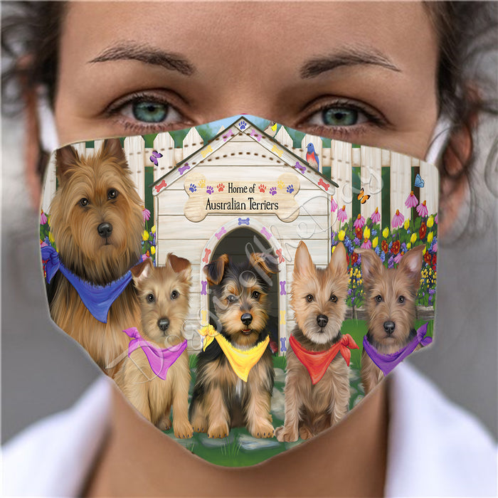 Spring Dog House Australian Terrier Dogs Face Mask FM48767
