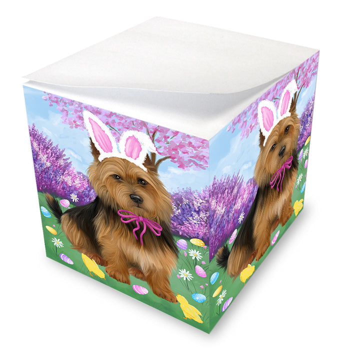 Easter Holiday Australian Terrier Dog Note Cube NOC54986