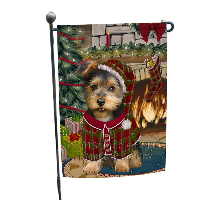 The Stocking was Hung Australian Terrier Dog Garden Flag GFLG55477