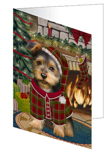 The Stocking was Hung Great Pyrenee Dog Handmade Artwork Assorted Pets Greeting Cards and Note Cards with Envelopes for All Occasions and Holiday Seasons GCD70496