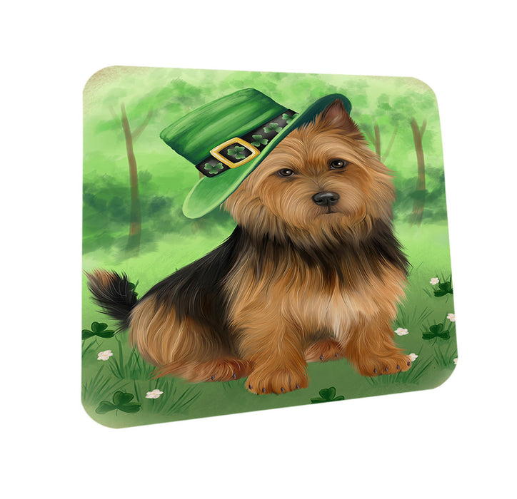 St. Patricks Day Irish Portrait Australian Terrier Dog Coasters Set of 4 CST56931