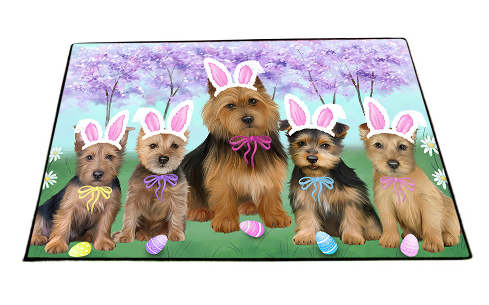 Easter Holiday Australian Terriers Dog Floormat FLMS53736