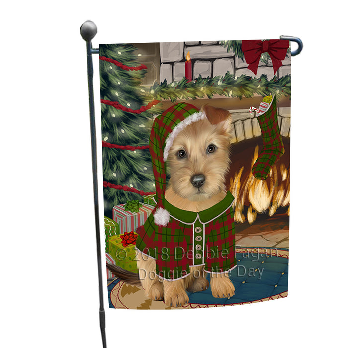 The Stocking was Hung Australian Terrier Dog Garden Flag GFLG55478