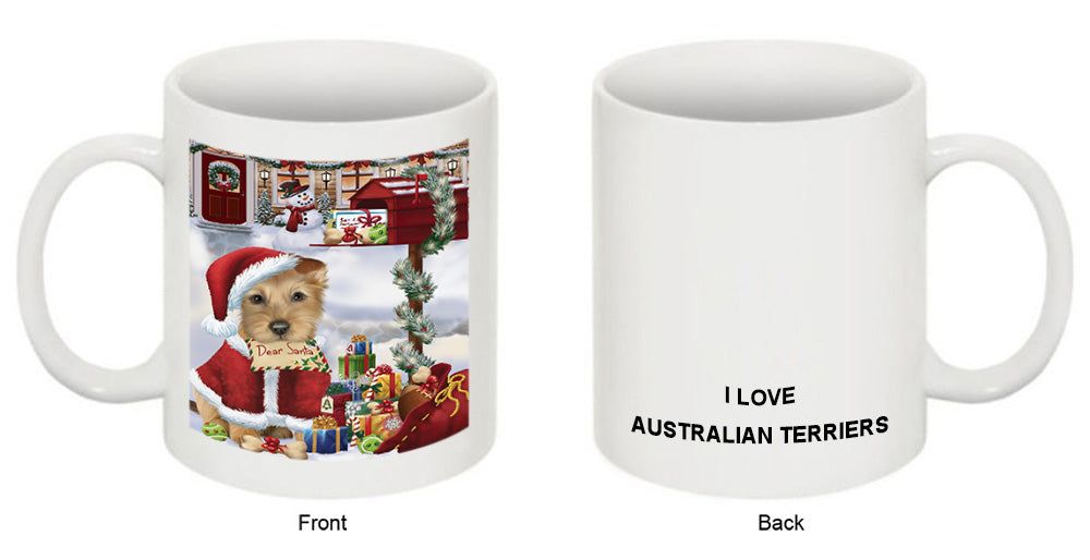 Australian Terrier Dog Dear Santa Letter Christmas Holiday Mailbox Coffee Mug MUG48918