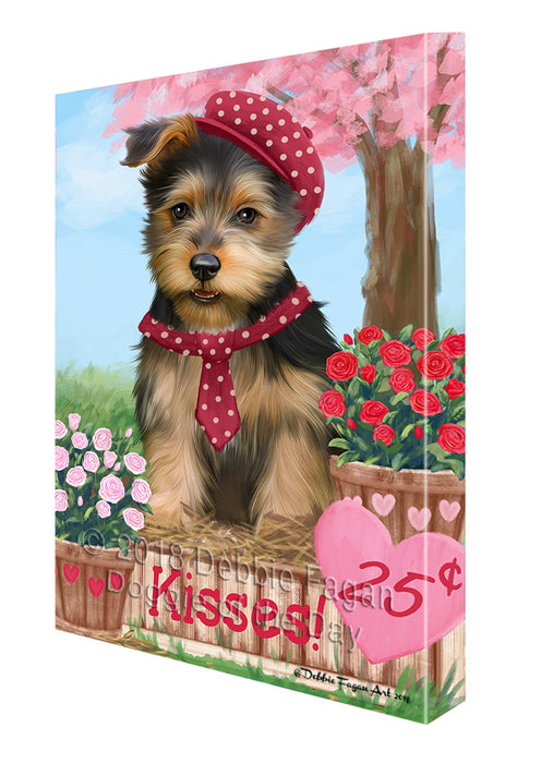 Rosie 25 Cent Kisses Australian Terrier Dog Canvas Print Wall Art Décor CVS124460