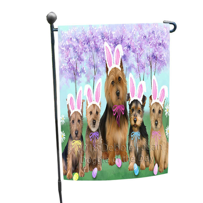 Easter Holiday Australian Terriers Dog Garden Flag GFLG57527