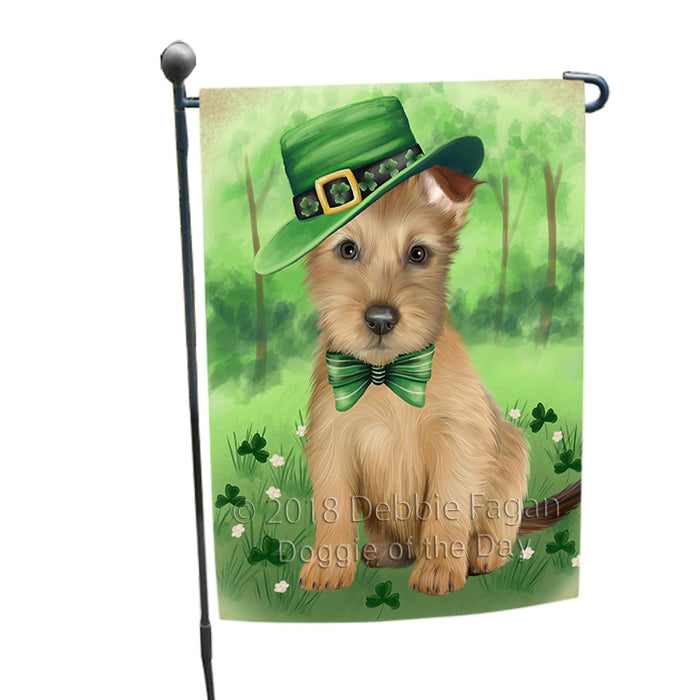 St. Patricks Day Irish Portrait Australian Terrier Dog Garden Flag GFLG64943