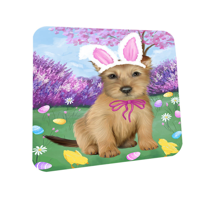Easter Holiday Australian Terrier Dog Coasters Set of 4 CST56829