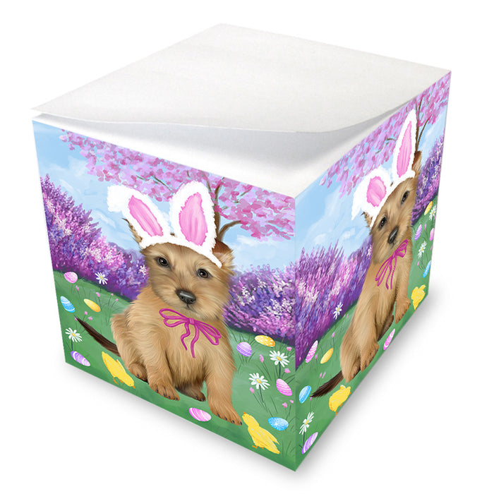 Easter Holiday Australian Terrier Dog Note Cube NOC54988