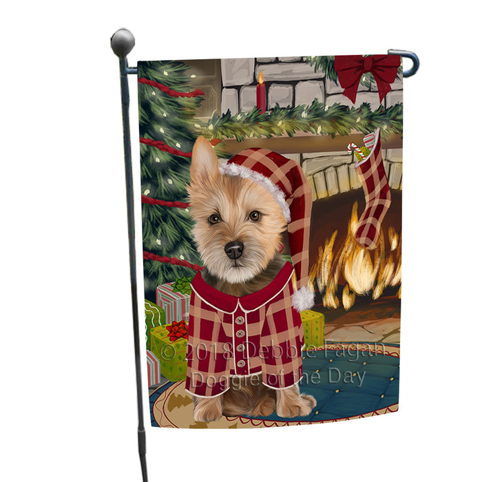The Stocking was Hung Australian Terrier Dog Garden Flag GFLG55479