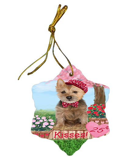 Rosie 25 Cent Kisses Australian Terrier Dog Star Porcelain Ornament SPOR56161