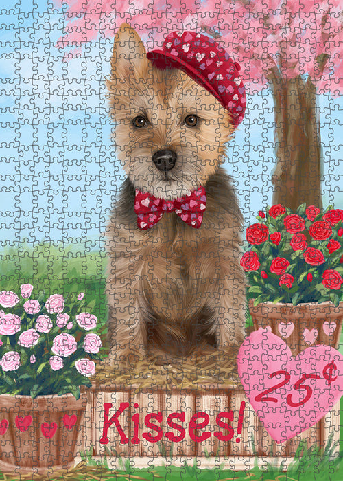 Rosie 25 Cent Kisses Australian Terrier Dog Puzzle with Photo Tin PUZL91424