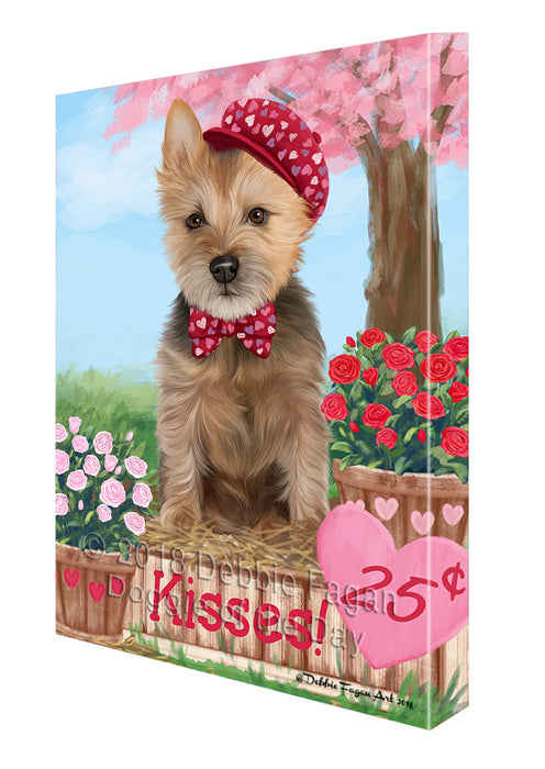 Rosie 25 Cent Kisses Australian Terrier Dog Canvas Print Wall Art Décor CVS124469