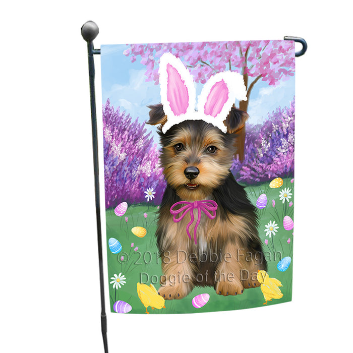 Easter Holiday Australian Terrier Dog Garden Flag GFLG57529