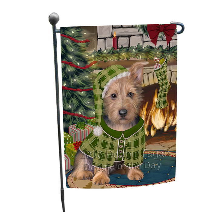 The Stocking was Hung Australian Terrier Dog Garden Flag GFLG55480