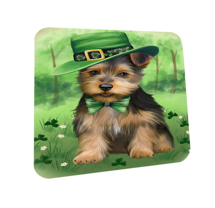 St. Patricks Day Irish Portrait Australian Terrier Dog Coasters Set of 4 CST56934