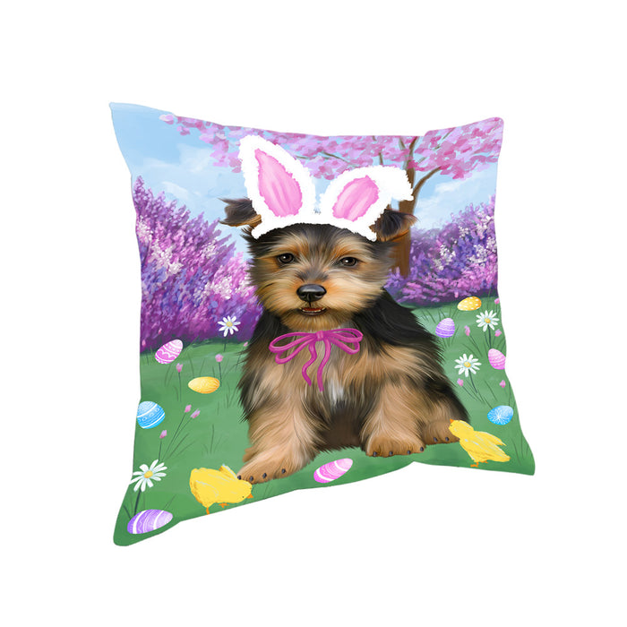 Easter Holiday Australian Terrier Dog Pillow PIL81896