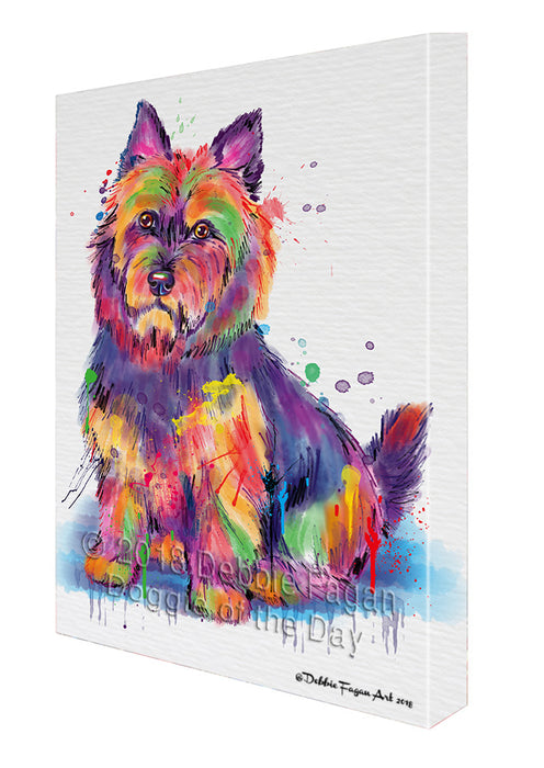 Watercolor Australian Terrier Dog Canvas Print Wall Art Décor CVS137132