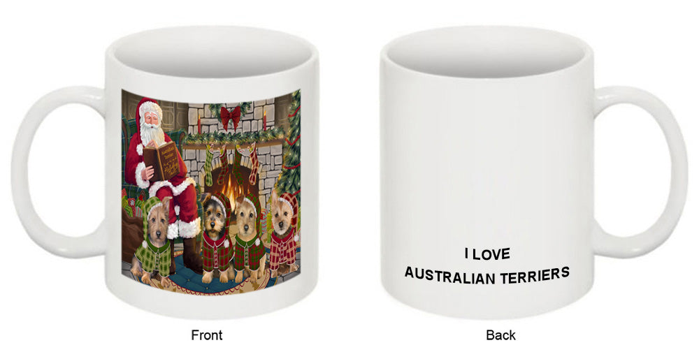 Christmas Cozy Holiday Tails Australian Terriers Dog Coffee Mug MUG50492