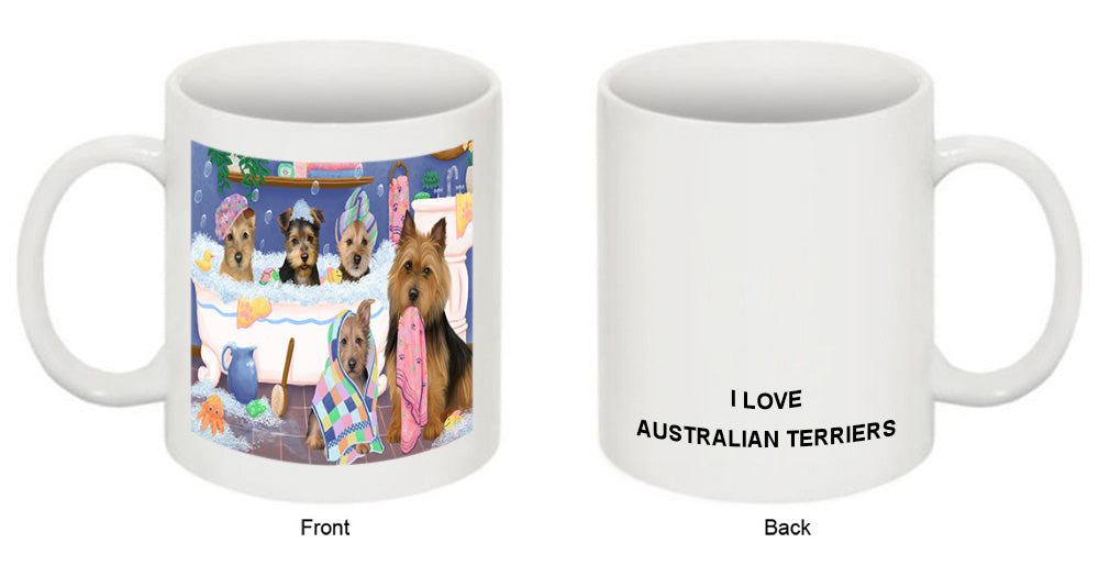 Rub A Dub Dogs In A Tub Australian Terriers Dog Coffee Mug MUG52156