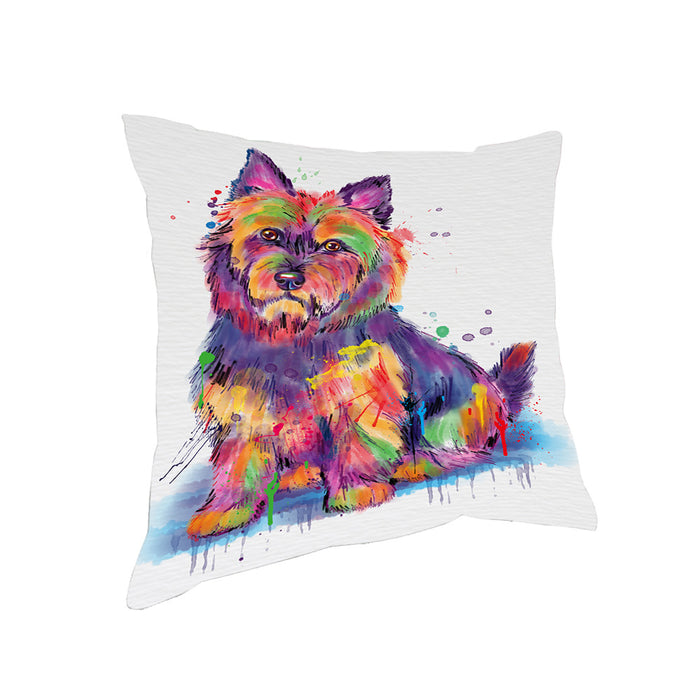 Watercolor Australian Terrier Dog Pillow PIL83728