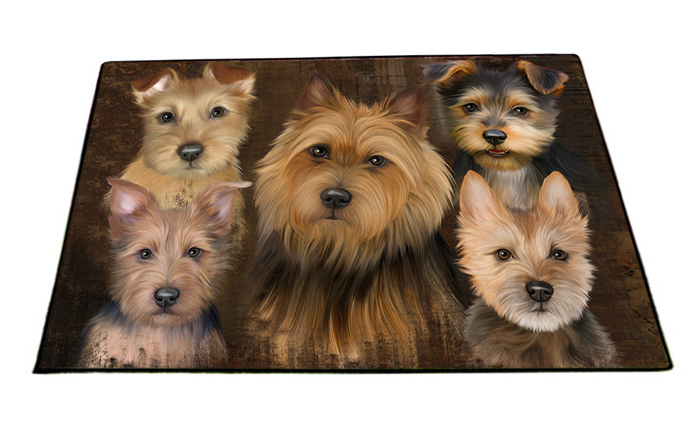 Rustic 5 Australian Terrier Dog Floormat FLMS54409