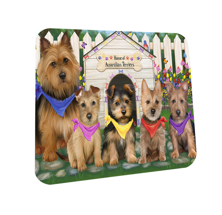 Spring Dog House Australian Terriers Dog Coasters Set of 4 CST52158