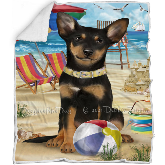 Pet Friendly Beach Australian Kelpie Dog Blanket BLNKT65388