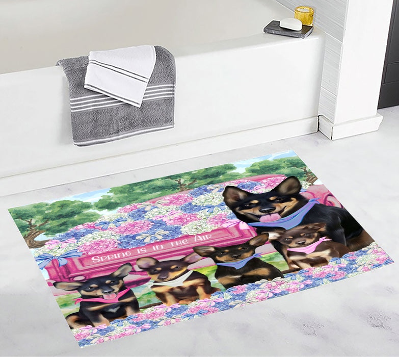 Australian Kelpie Anti-Slip Bath Mat, Explore a Variety of Designs, Soft and Absorbent Bathroom Rug Mats, Personalized, Custom, Dog and Pet Lovers Gift