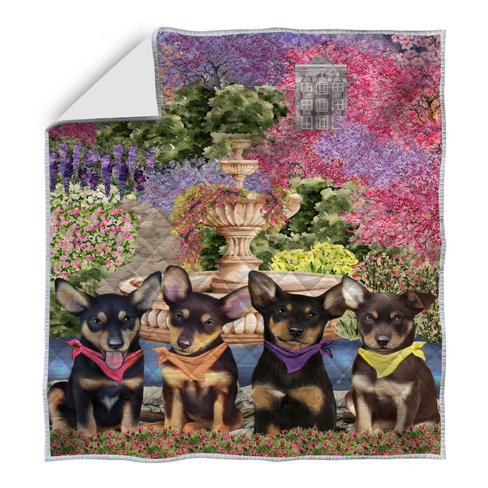 Australian Kelpie Quilt: Explore a Variety of Personalized Designs, Custom, Bedding Coverlet Quilted, Pet and Dog Lovers Gift