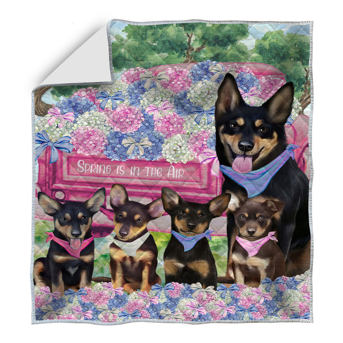 Australian Kelpie Quilt: Explore a Variety of Personalized Designs, Custom, Bedding Coverlet Quilted, Pet and Dog Lovers Gift
