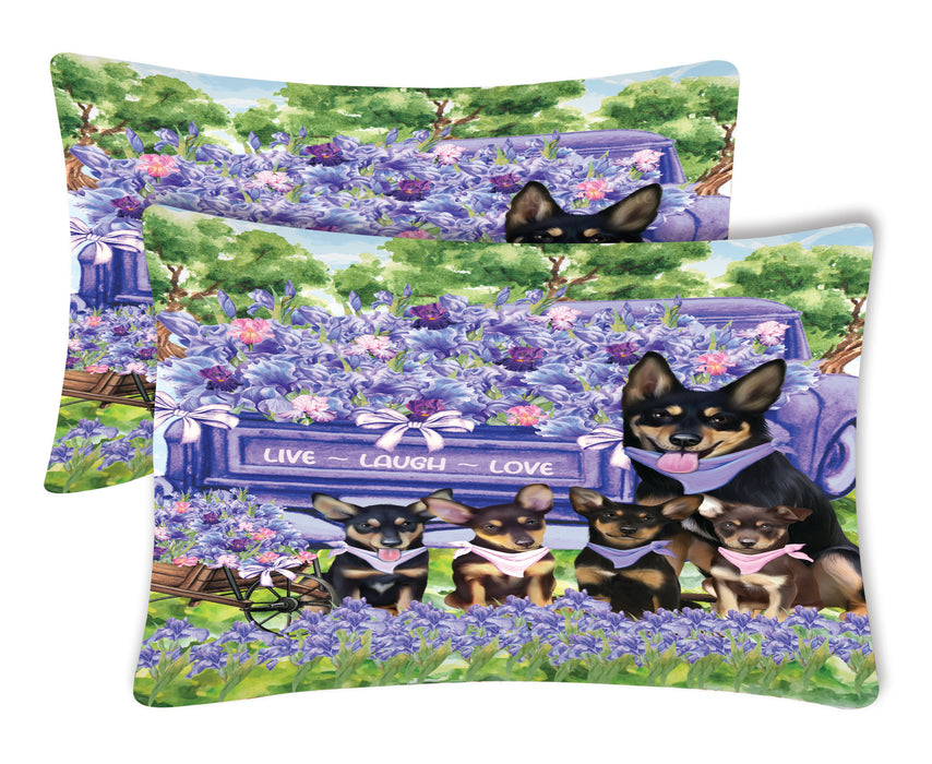 Australian Kelpie Pillow Case: Explore a Variety of Custom Designs, Personalized, Soft and Cozy Pillowcases Set of 2, Gift for Pet and Dog Lovers